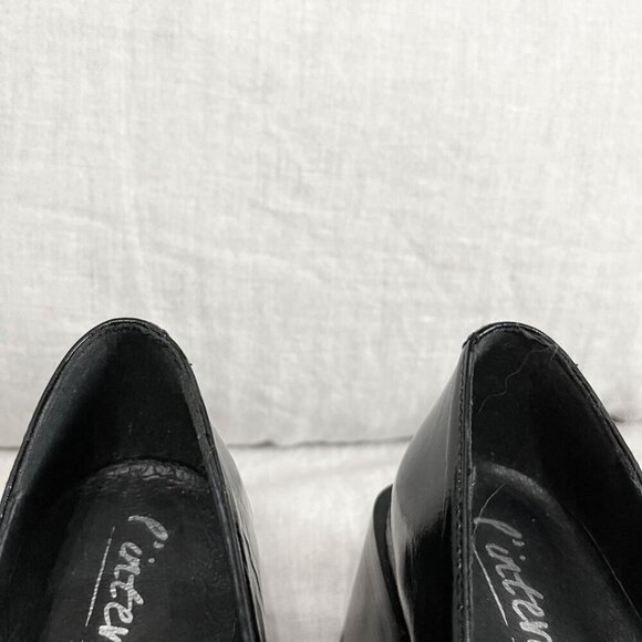 NWOT L'INTERVALLE BARNABY BLACK LEATHER BLOCK HEEL LOAFERS - 39 - Picture 10 of 12